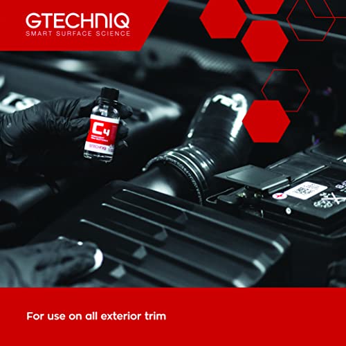 Gtechniq - C4 Permanent Trim Restorer - Restores Faded Trim to New Condition; Exceptionally Thin Optically Clear Film, Protective Durable Coating for Up to 2 Years (15 milliliters)