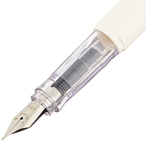 PILOT Kakuno Fine-Nib Fountain Pen, White Body Soft Blue Cap Body (FKA-1SR-SLF)