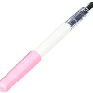 Pilot Kakuno Fine-Nib Fountain Pen, White Body Soft Pink Cap (FKA-1SR-SPF)