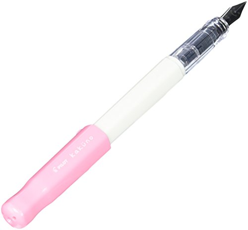 Pilot Kakuno Fine-Nib Fountain Pen, White Body Soft Pink Cap (FKA-1SR-SPF)