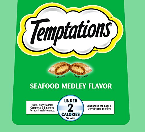 Temptations Classic Cat Treats Seafood Medley Flavor, 16 Oz. Tub