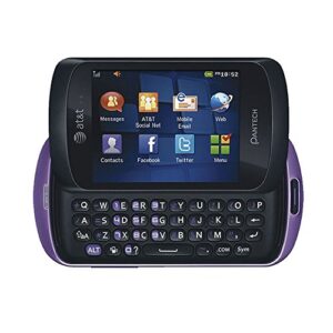 pantech swift p6020 unlocked gsm slider cell phone - purple