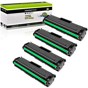 greencycle 4 pack compatible toner cartridge replacement for samsung 111s mlt-d111s black compatible with xpress sl-m2020w xpress sl-m2070w xpress sl-m2070fw printer