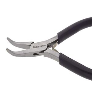 the beadsmith bent chain-nose pliers for crafting and repair, jewelry making supplies