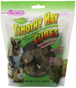 f.m.brown's 44089 brown's natural timothy hay cubes, 10-ounce