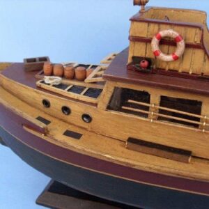 Hampton Nautical "Jaws" Orca Model Fishing Boat - Fully Assembled (Not a Kit) , brown