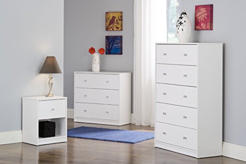 Tvilum Portland 3 Drawer Chest, White