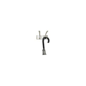 Safco Products Metal Coat Rack, 2 Hook, Silver, 4203SL, 2 pk