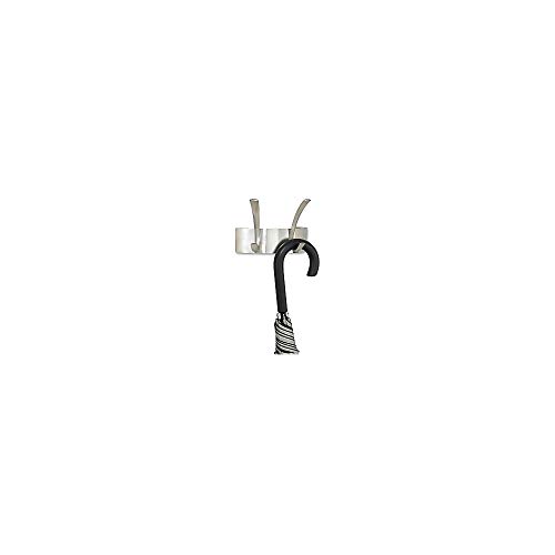 Safco Products Metal Coat Rack, 2 Hook, Silver, 4203SL, 2 pk