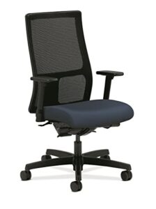 hon ignition series mid-back work chair - mesh computer chair for office desk, ocean (hiwm3)