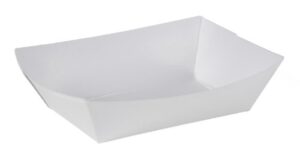 southern champion tray 0550 #25 paperboard food tray, 1/4 lb capacity, white (pack of 1000)