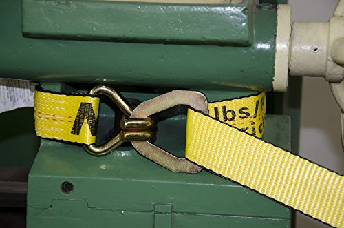 Erickson 58629 Yellow 2" x 20' Ratchet Strap with Floating D-Ring