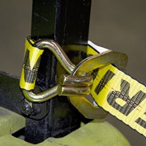 Erickson 58629 Yellow 2" x 20' Ratchet Strap with Floating D-Ring