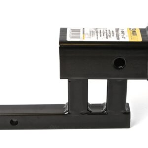 MaxxHaul 70355 1-1/4" to 2" (Fits class II only) Hitch Adapter with 4" Rise and 3-3/8" Drop