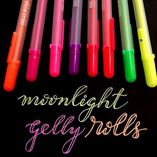 Sakura 58175 5-Piece Gelly Roll Blister Card Moonlight 06 Fine Point Gel Ink Pen Set, Assorted Dusk Colors