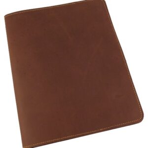 Rustic Ridge Leather Refillable Leather Composition Notebook Notebook Cover - Composition Book Cover (Dark Brown)