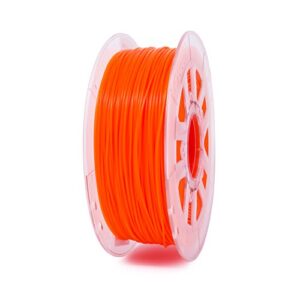 gizmo dorks 3mm (2.85mm) pla filament 1kg / 2.2lb for 3d printers, fluorescent orange (uv light)