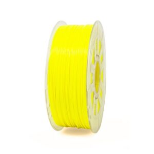 gizmo dorks 3mm (2.85mm) abs filament 1kg / 2.2lb for 3d printers, fluorescent yellow (uv light)