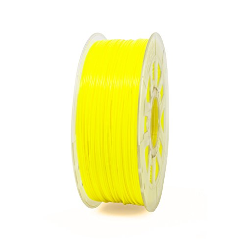 Gizmo Dorks 3mm (2.85mm) ABS Filament 1kg / 2.2lb for 3D Printers, Fluorescent Yellow (UV Light)