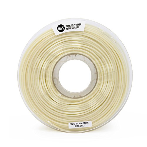 Gizmo Dorks 1.75mm Hips Filament 1kg / 2.2lb for 3D Printers, Glow in The Dark Green