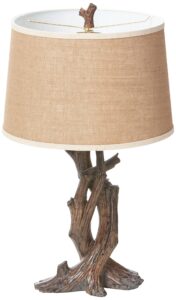 stein world furniture cusworth table lamp, antique wood