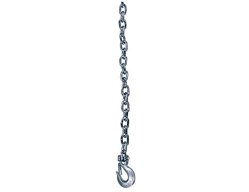 Buyers Products BSC3835 Trailer Safety Chain with Forged Slip Hook (3/8" x 35"), Silver