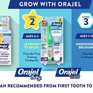 Orajel Kids Paw Patrol Anti-Cavity Fluoride Toothpaste, Natural Fruity Bubble Flavor, 4.2oz Tube