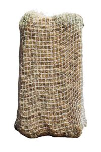 freedom feeder mesh net full bale horse feeder – designed to feed horse for 7 days – reduce horse feeding anxiety and behavioral issues