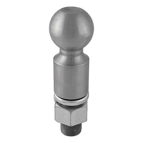 CURT 40087 Raw Steel Trailer Hitch Ball, 25,000 lbs, 2-Inch Rise, 2-5/16-Inch Diameter, 1-1/4 x 2-5/8-Inch Shank