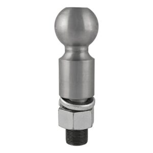 CURT 40087 Raw Steel Trailer Hitch Ball, 25,000 lbs, 2-Inch Rise, 2-5/16-Inch Diameter, 1-1/4 x 2-5/8-Inch Shank