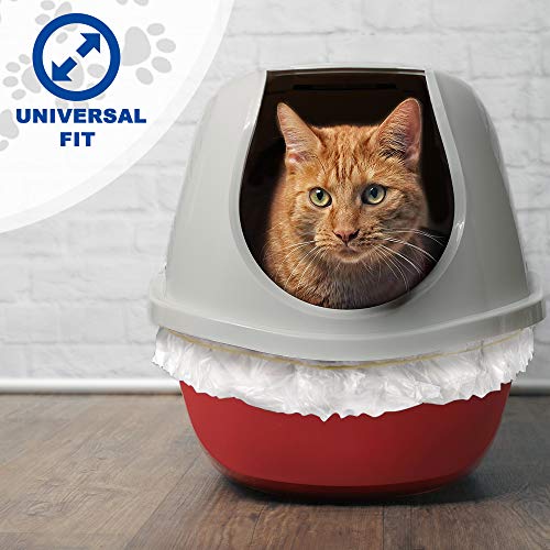 Alfapet Kitty Cat Pan Disposable, Sifting Liners- 10-Pack + 1 Transfer Liner-For Large, X-Large, Giant, Extra-Giant Size Litter Boxes-Included Rubber Band for Firm, Easy Fit - Pack of 3