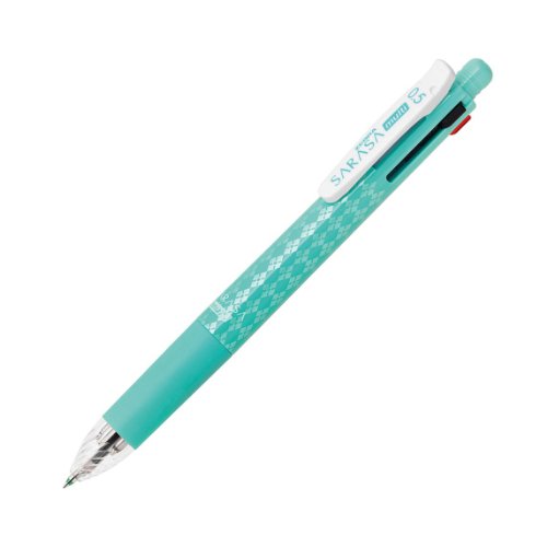 Zebra - Sarasa Multi 0.5 - Four Colors (Black, Red, Blue, Green) Gel Ballpoint Pen 0.5mm + Mechanical Pencil 0.5mm - Blue Green (Japan Import)