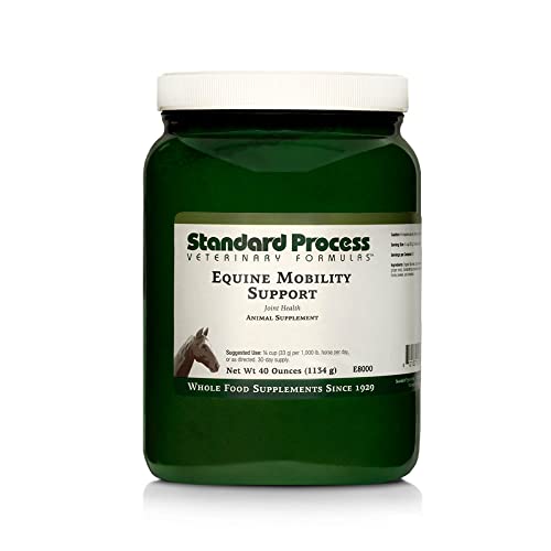 Standard Process Equine Mobility Support - Whole Food Horse Supplies for Antioxidant, Flexibility and Joint Support - Joint Supplement with Ginger Root, Glucosamine Sulfate, Chondroitin Sulfate - 40oz