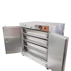 HeatMax 251524 Catering and Events Food Warmer with Water Tray, for 4 Full Size 3.25" Disposable Catering pans -- MADE IN USA with service and support