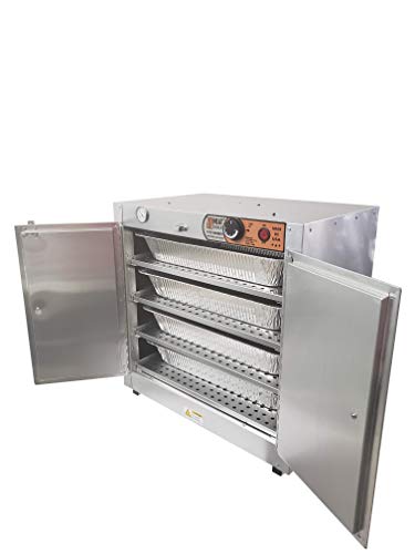 HeatMax 251524 Catering and Events Food Warmer with Water Tray, for 4 Full Size 3.25" Disposable Catering pans -- MADE IN USA with service and support