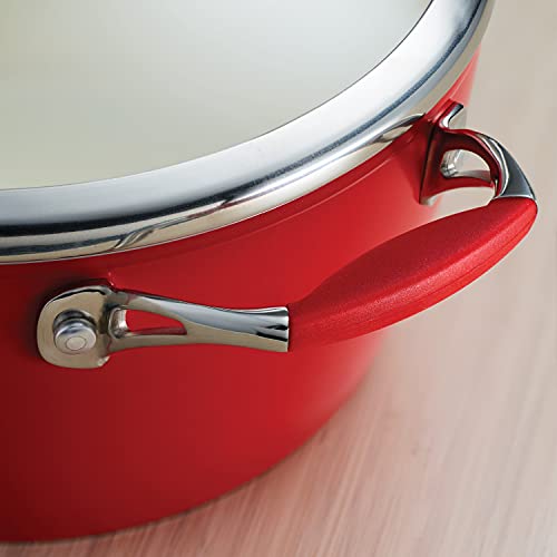 Tramontina Covered Dutch Oven Gourmet Ceramica Deluxe 5-Quart Metallic Red, 80110/064DS