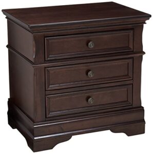 coaster furniture traditional nightstand cappuccino 203192