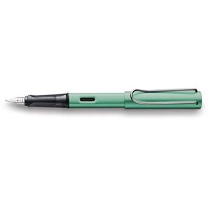 lamy lamy al star fountain pen, blue/green extra fine (l32-ef)