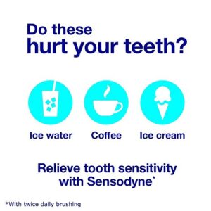 Sensodyne Toothpaste for Sensitive Teeth and Cavity Prevention, Maximum Strength, Full Protection, 4-Ounce Tubes (1)