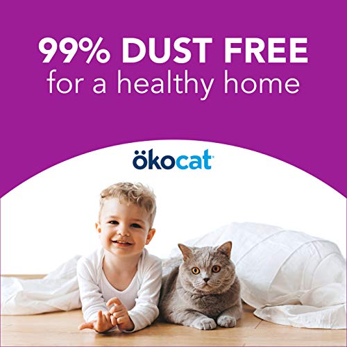 ökocat Less Mess Natural Wood Clumping Cat Litter Mini-Pellets, Great for Long-Hair Breeds, Medium, 14.8 lbs.