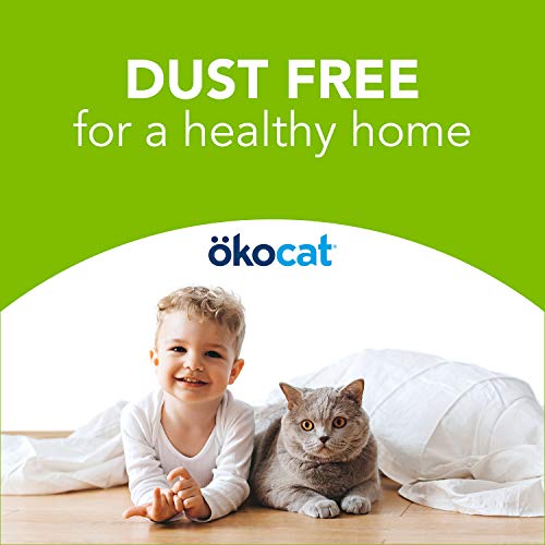 ökocat Dust-Free Natural Paper Non-Clumping Cat Litter Pellets with Odor Control, Large, 12.3 lbs