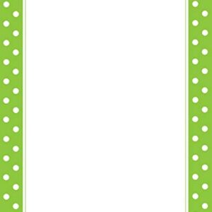 Teacher Created Resources Lime Polka Dot Computer Paper (4765)