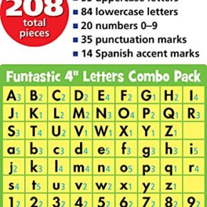 Teacher Created Resources Black Funtastic 4" Letters Combo Pack (TCR5453)