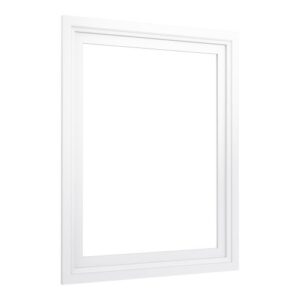 kohler k-99662-24-1wa damask medicine cabinet surround, 24-inch, linen white