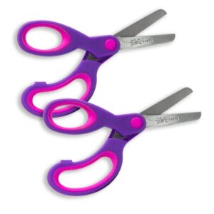 lefty's left handed child size blunt tip scissors (purple with pink)