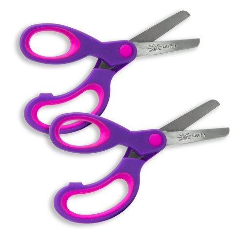 Lefty's Left Handed Child Size Blunt Tip Scissors (Purple with Pink)