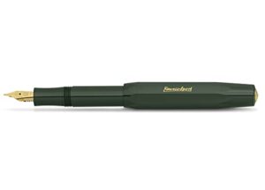 kaweco 10000488 fountain pen, f, fine point, classic, sports, green
