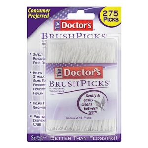 the doctor's brushpicks interdental toothpicks, 275 picks