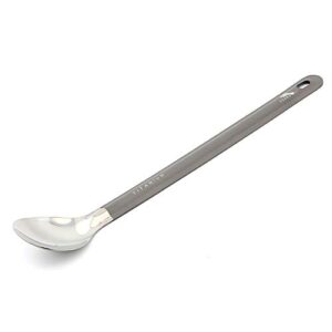 toaks titanium long handle spoon with polished bowl