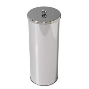 zenna home 7666st, toilet paper canister, chrome, stainless steel, size: pack of 1